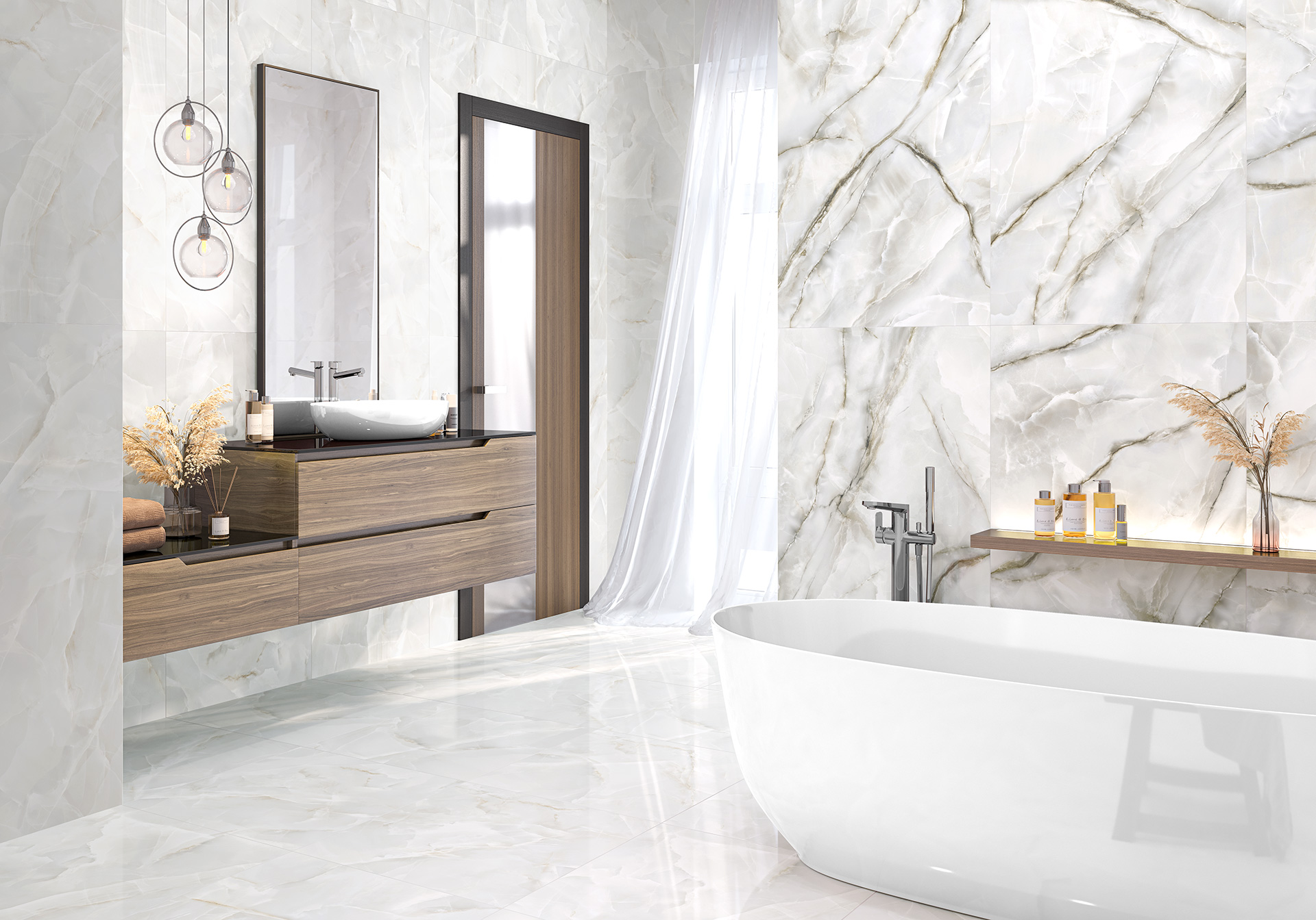 Керамогранит 600x1200 LCM Onyx Royal Gray 60120ORO15P