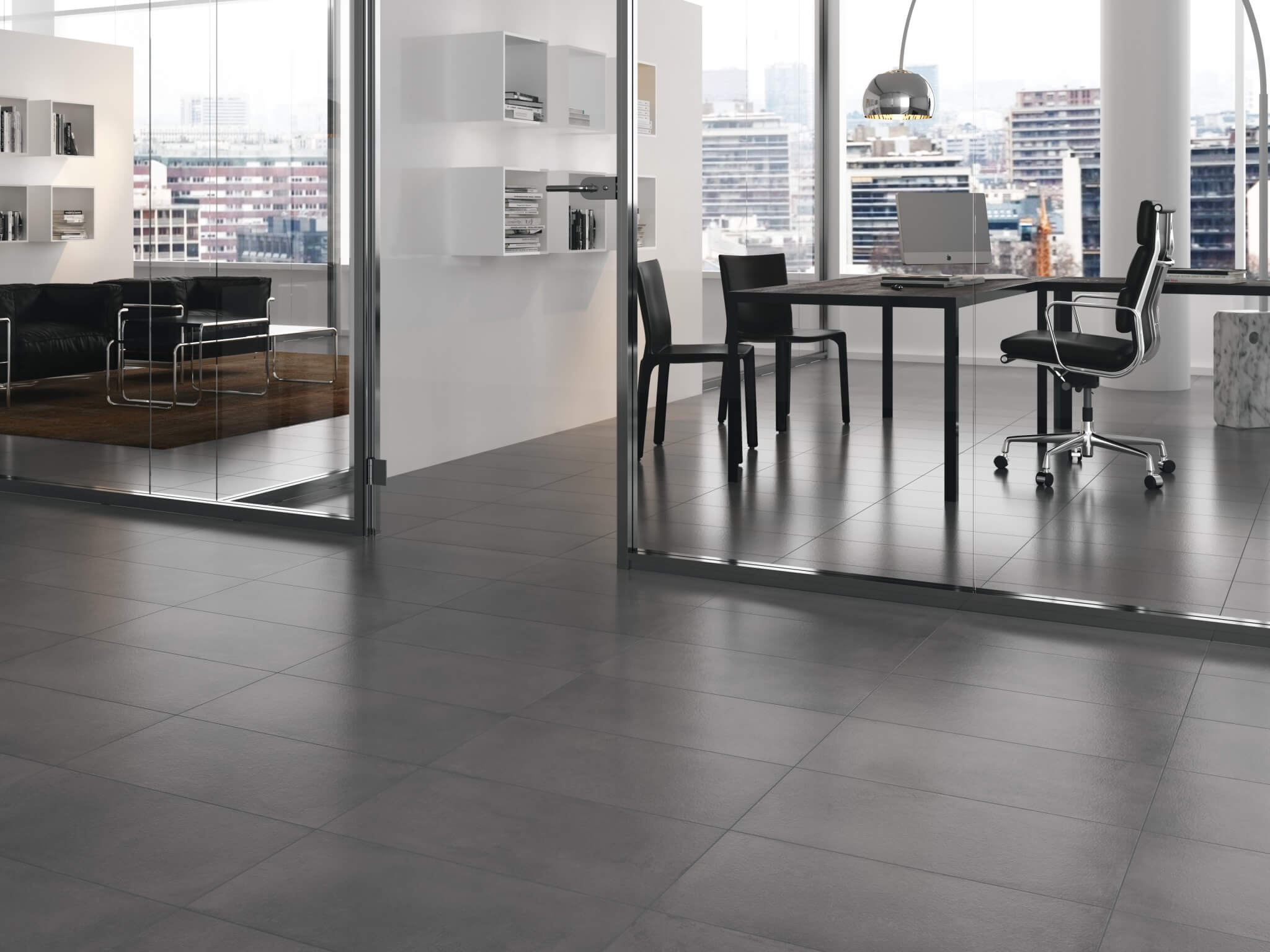 Керамогранит 600x600 Kerama Marazzi Мирабо серый темный мат. рект. 54 м2 (1к=5) DD638620R/Kerama Marazzi