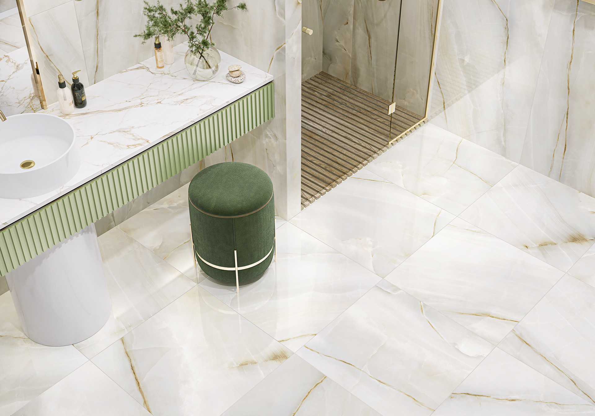 Керамогранит 600x1200 LCM Onyx Smoke Light 60120OSM00P