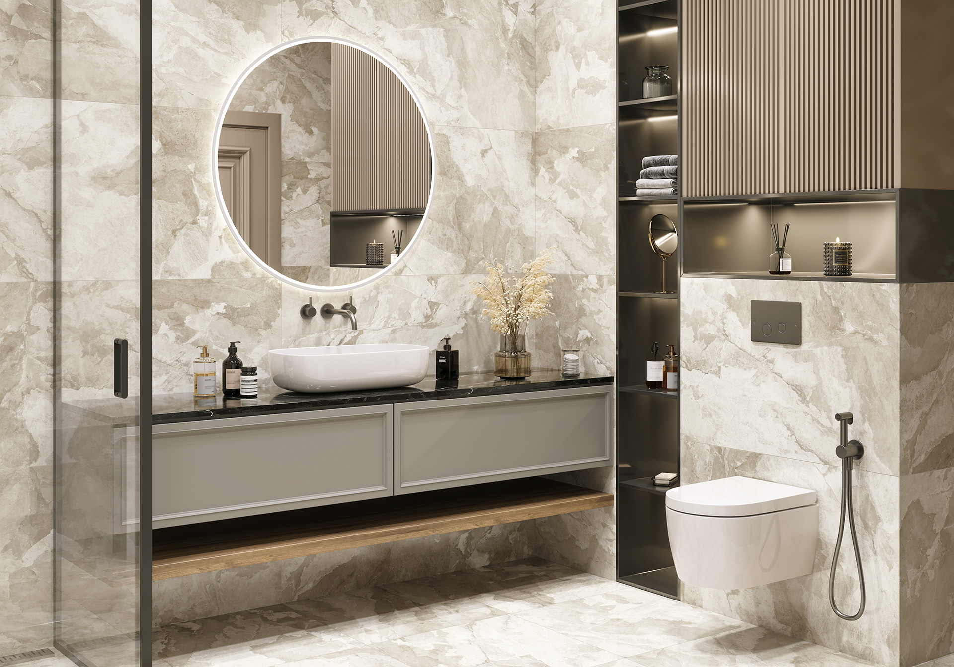 Керамогранит 600x1200 LCM Luxury Brown 60120LBR11P