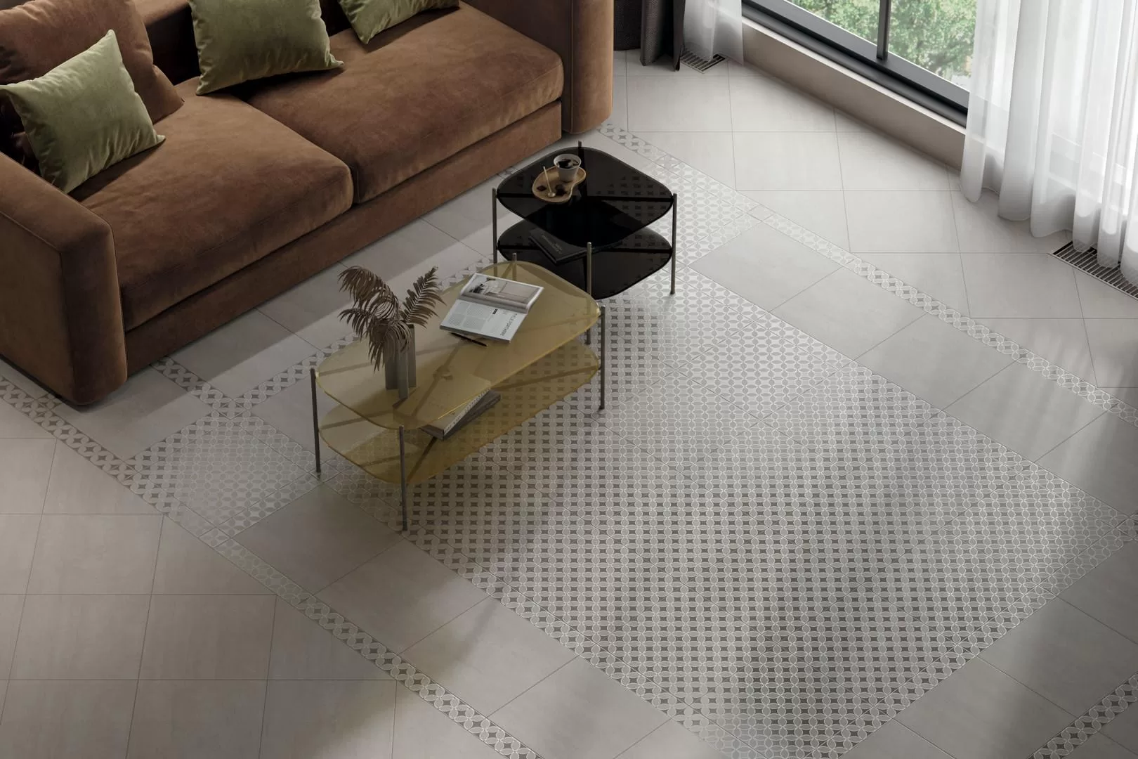Керамогранит 402x402 Kerama Marazzi Туф (Травертин) бежевый светлый