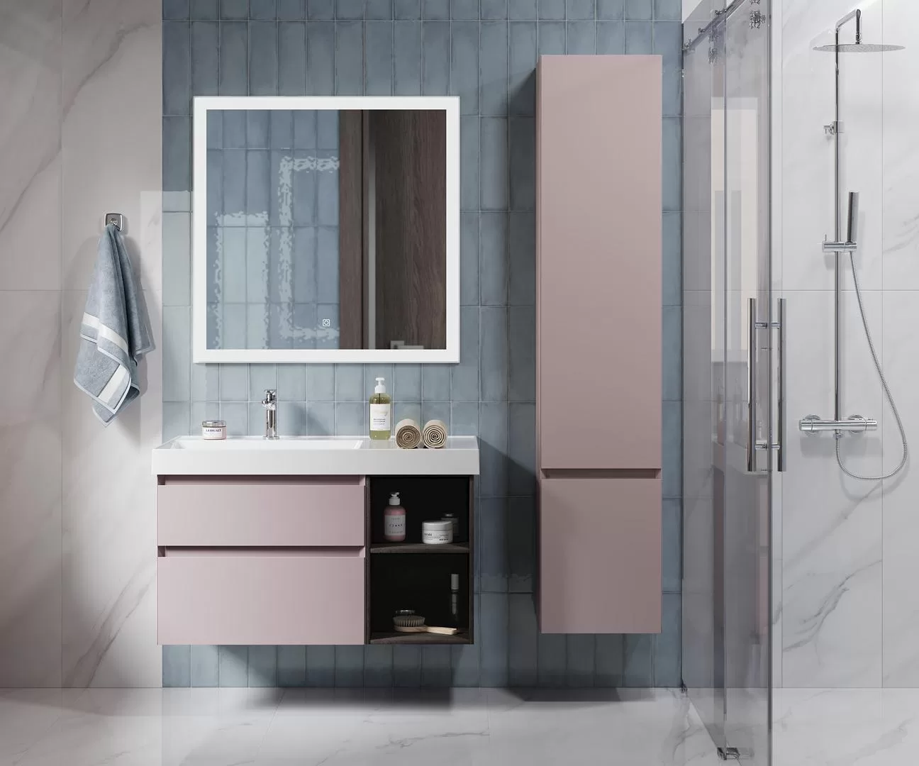 Керамическая плитка 85x285 Kerama Marazzi Монпарнас синий 9019