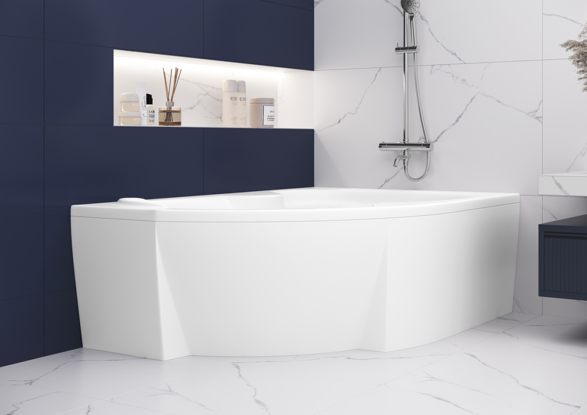 Ванна акриловая Bonito Home Arizona Super 170x105 левая с ножками, BH-AR-102-170L/Su