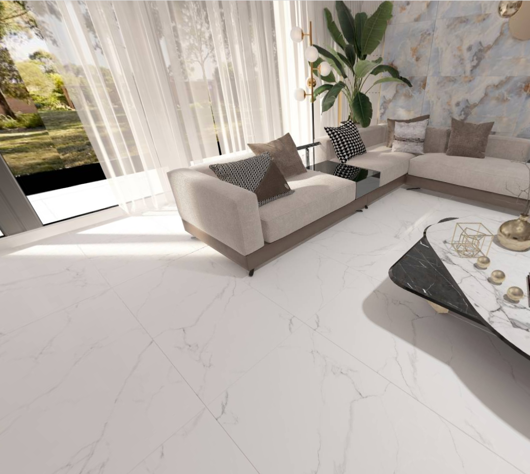 Керамогранит 600x600 Absolut Gres Statuario Titan