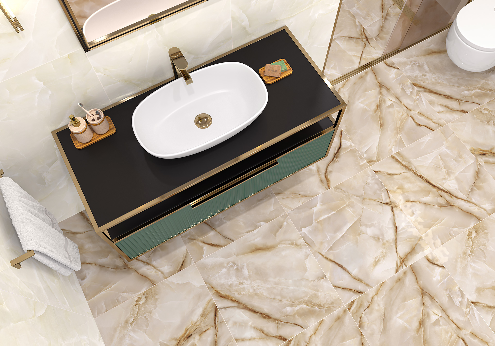 Керамогранит 600x600 LCM Onyx Royal Latte 6060ORO11P