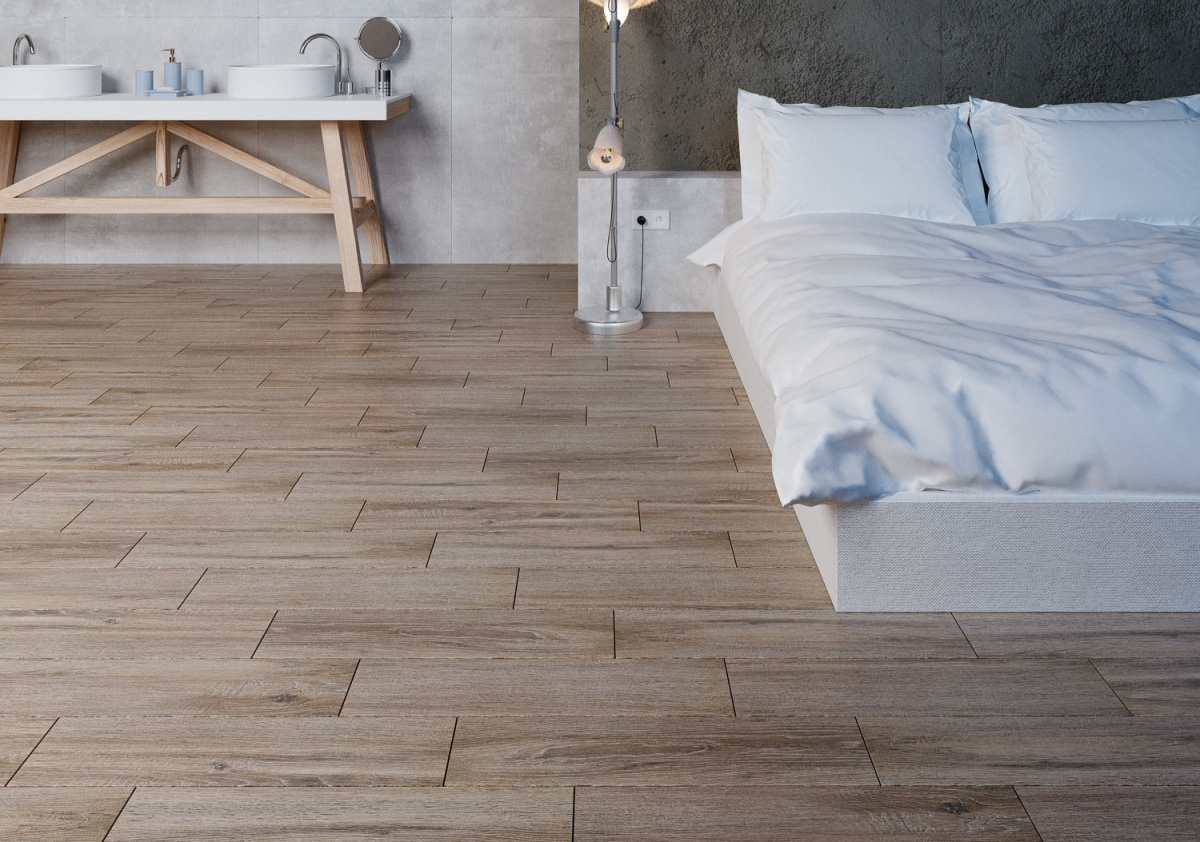 Керамогранит 150x600 Laparet Laurel табачный матовый