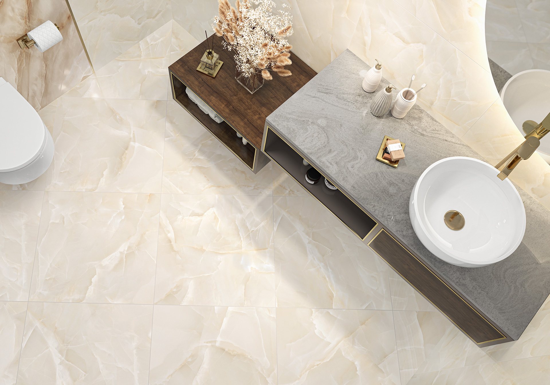 Керамогранит 600x600 LCM Talisman Onyx Crema 6060TLN01P