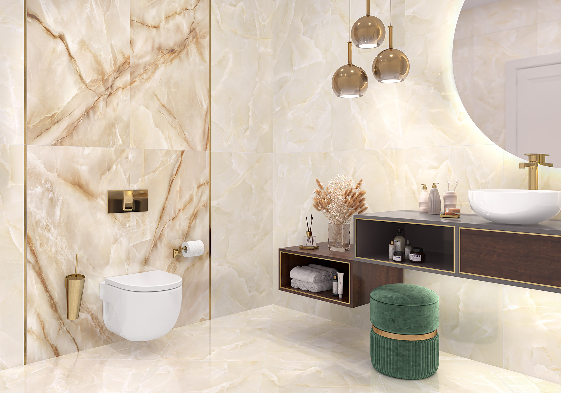 Керамогранит 600x600 LCM Talisman Onyx Crema 6060TLN01P
