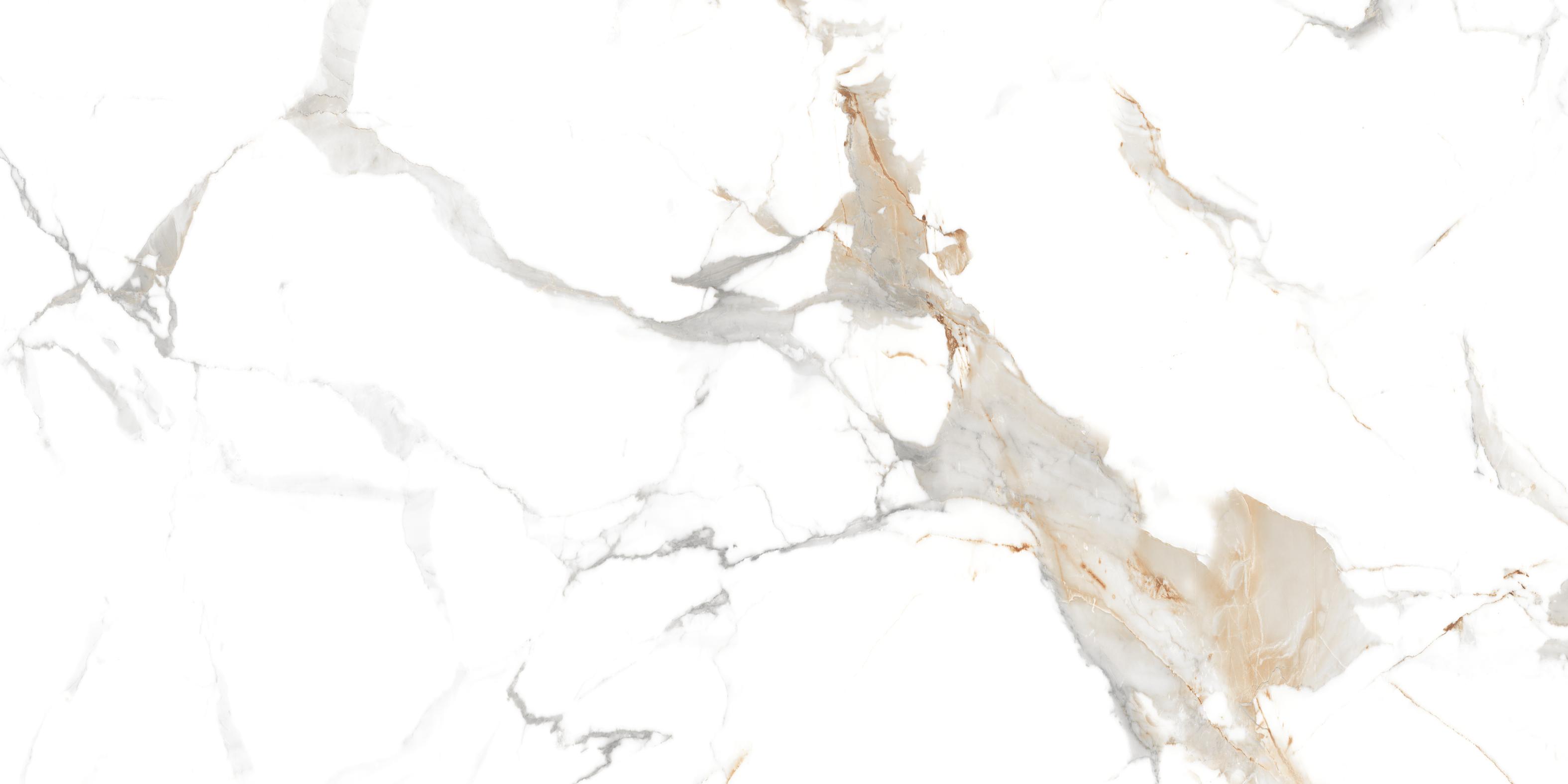 Керамогранит 600x1200 Maimoon Ceramica Glossy Statuario Cafe Gold