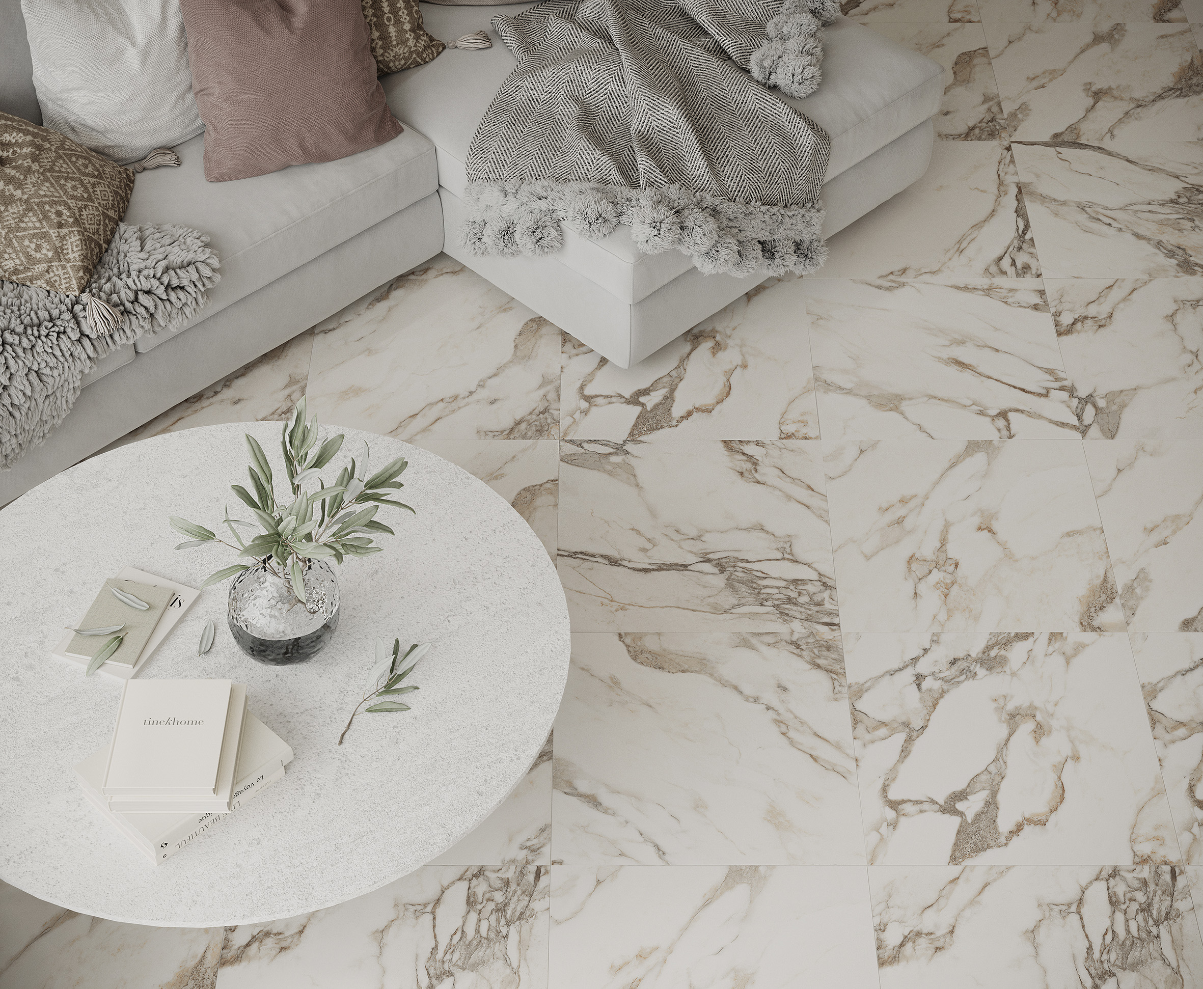 Керамогранит 600x1200 Laparet 60*120*0,9 Calacatta Carve Carving рект. 46,08 м2 (1к=2)