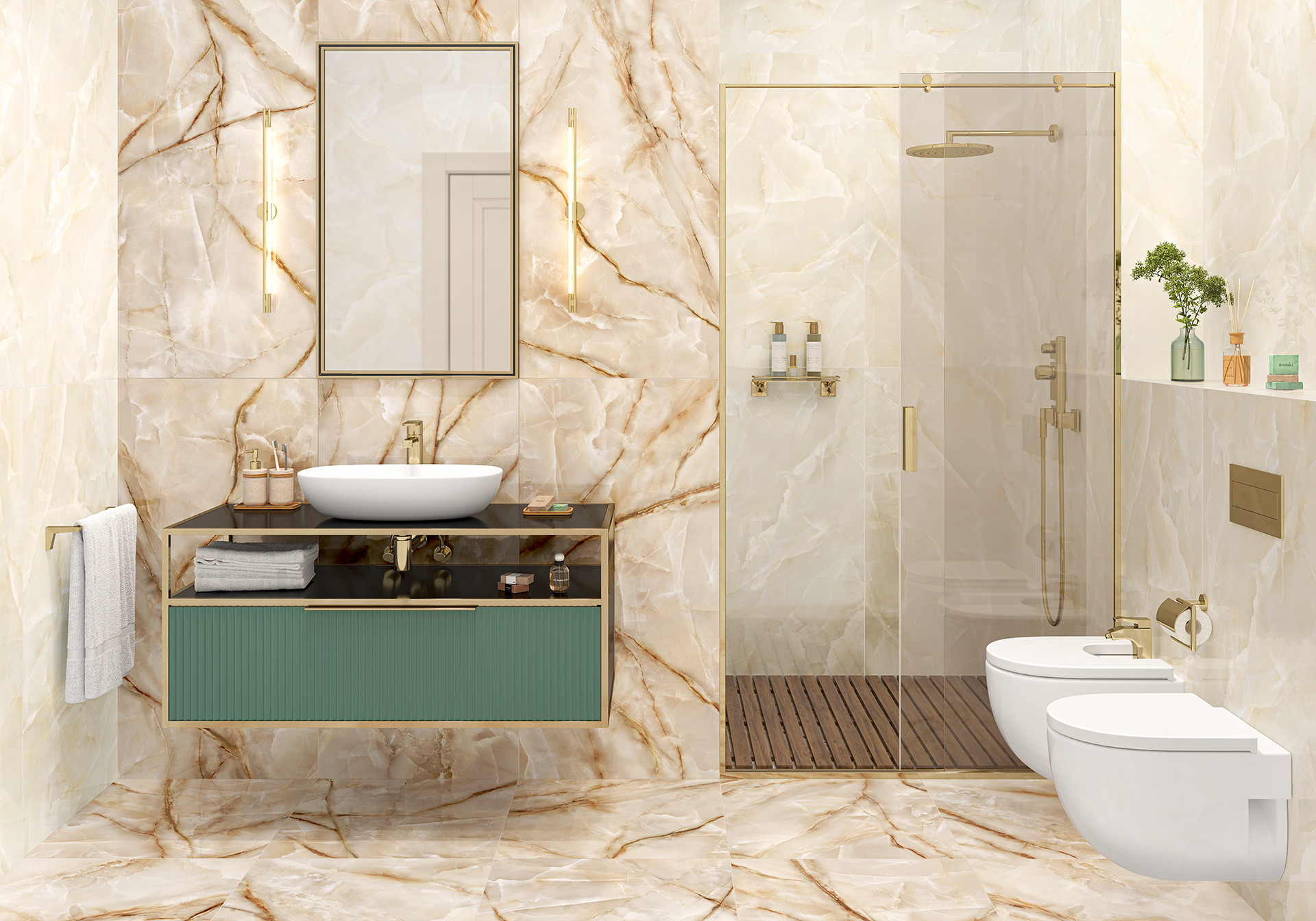 Керамогранит 600x600 LCM Onyx Royal Latte 6060ORO11P