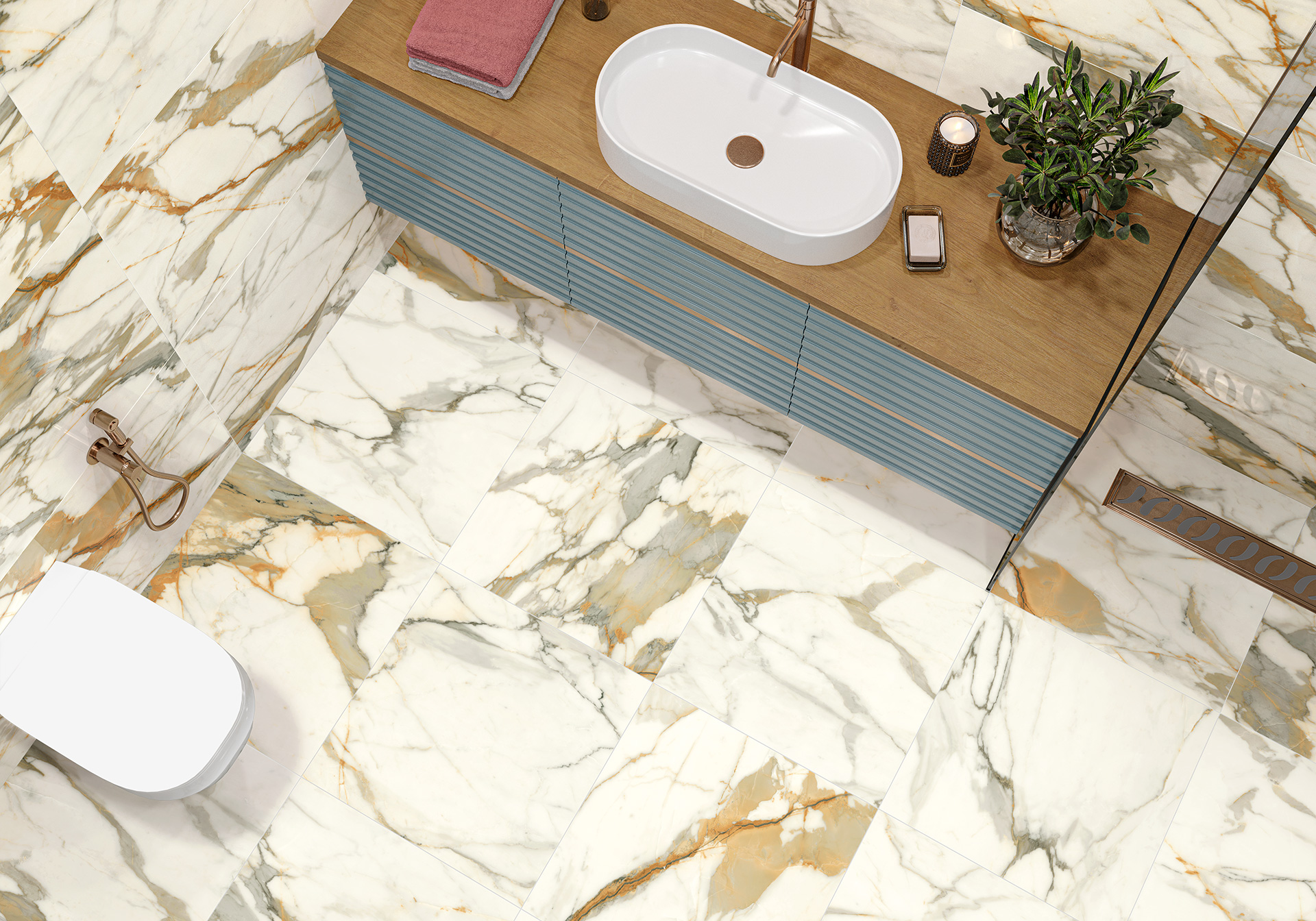 Керамогранит 600x1200 LCM Calacatta Borghini 60120CBO55P