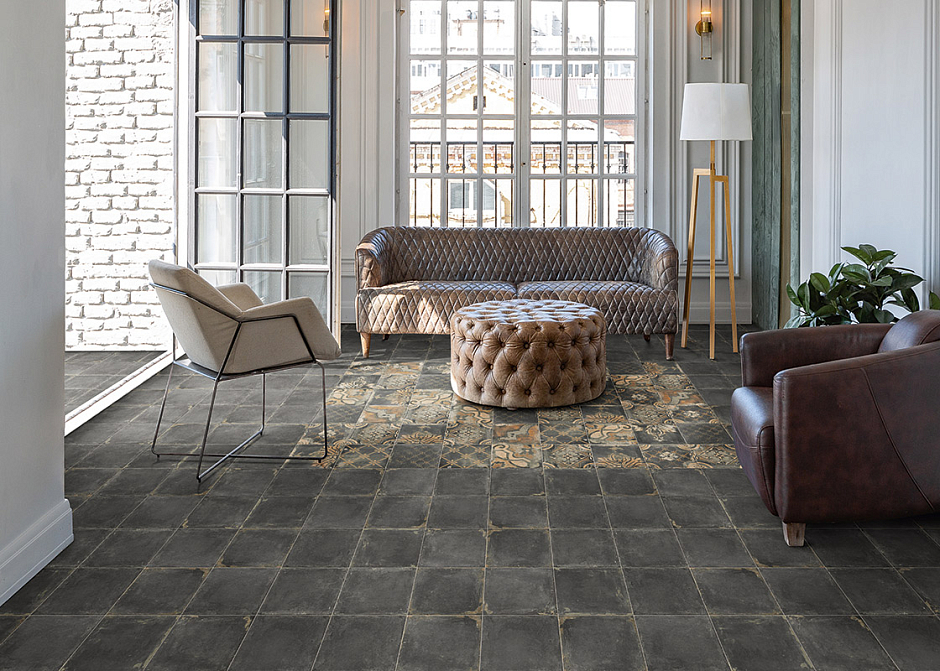 Керамогранит 200x200 Mainzu Scudo Canaletto Nero
