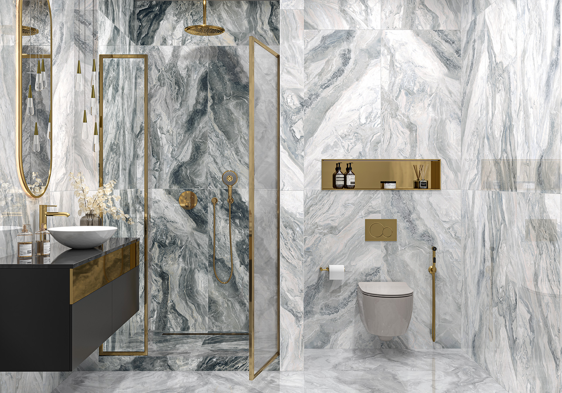 Керамогранит 600x1200 LCM Persia Gray 60120PRS15P