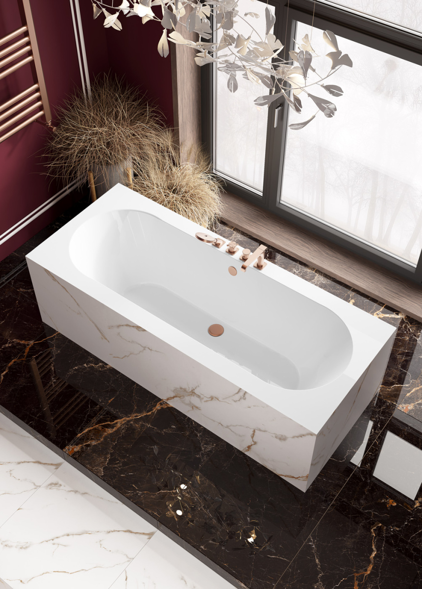 Ванна акриловая Bonito Home Ilias 180x80 с ножками BH-IL-401-180-80/Su
