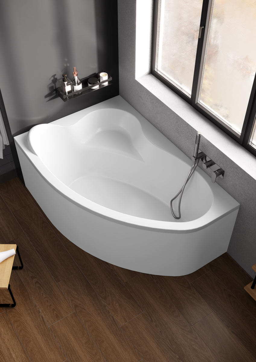 Ванна акриловая Bonito Home Rosa 170x110 левая, с ножками Standard BH-RA-101-170L/St