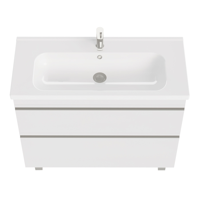 Напольная тумба Laparet Venus 100 белый глянец, LVE-WFCAB-100-01 (выставочный образец)