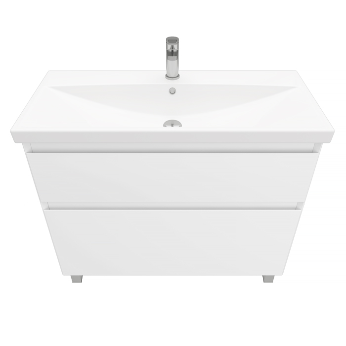 Напольная тумба Laparet Vitrum 100 белый матовый, LV-WFCAB-100-11