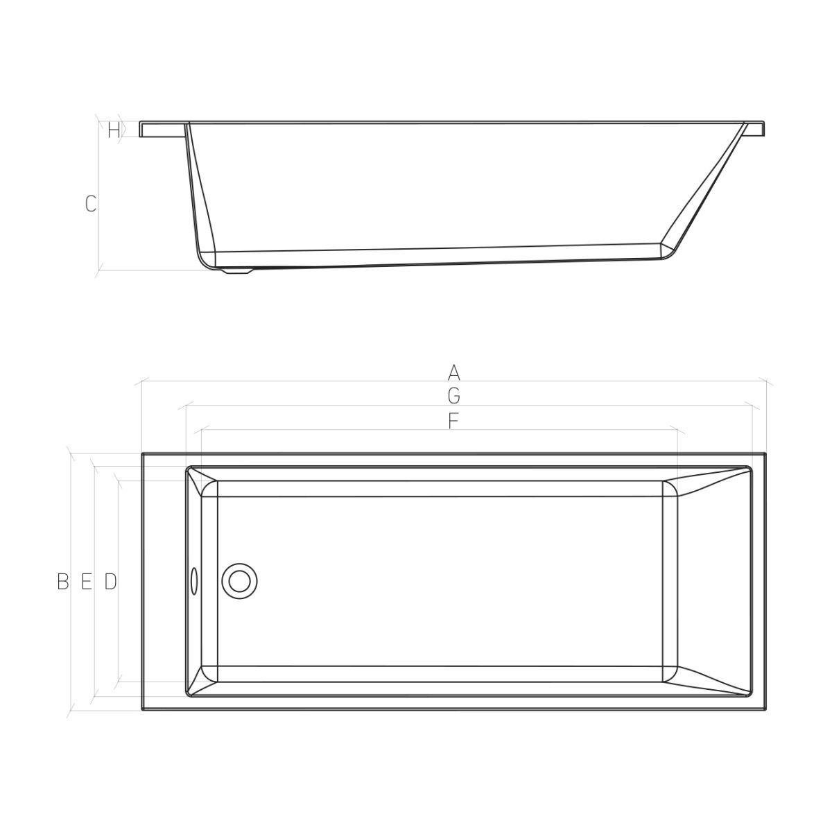 Ванна акриловая Bonito Home Grande 140x70 с ножками BH-GR-205-140/St