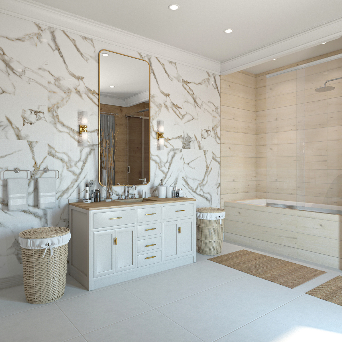 Керамогранит 1200x600 Absolut Gres Oro Bianco