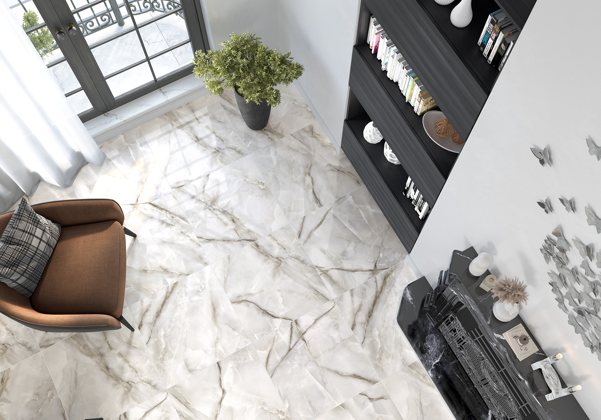 Керамогранит 600x1200 LCM Onyx Royal Gray 60120ORO15P
