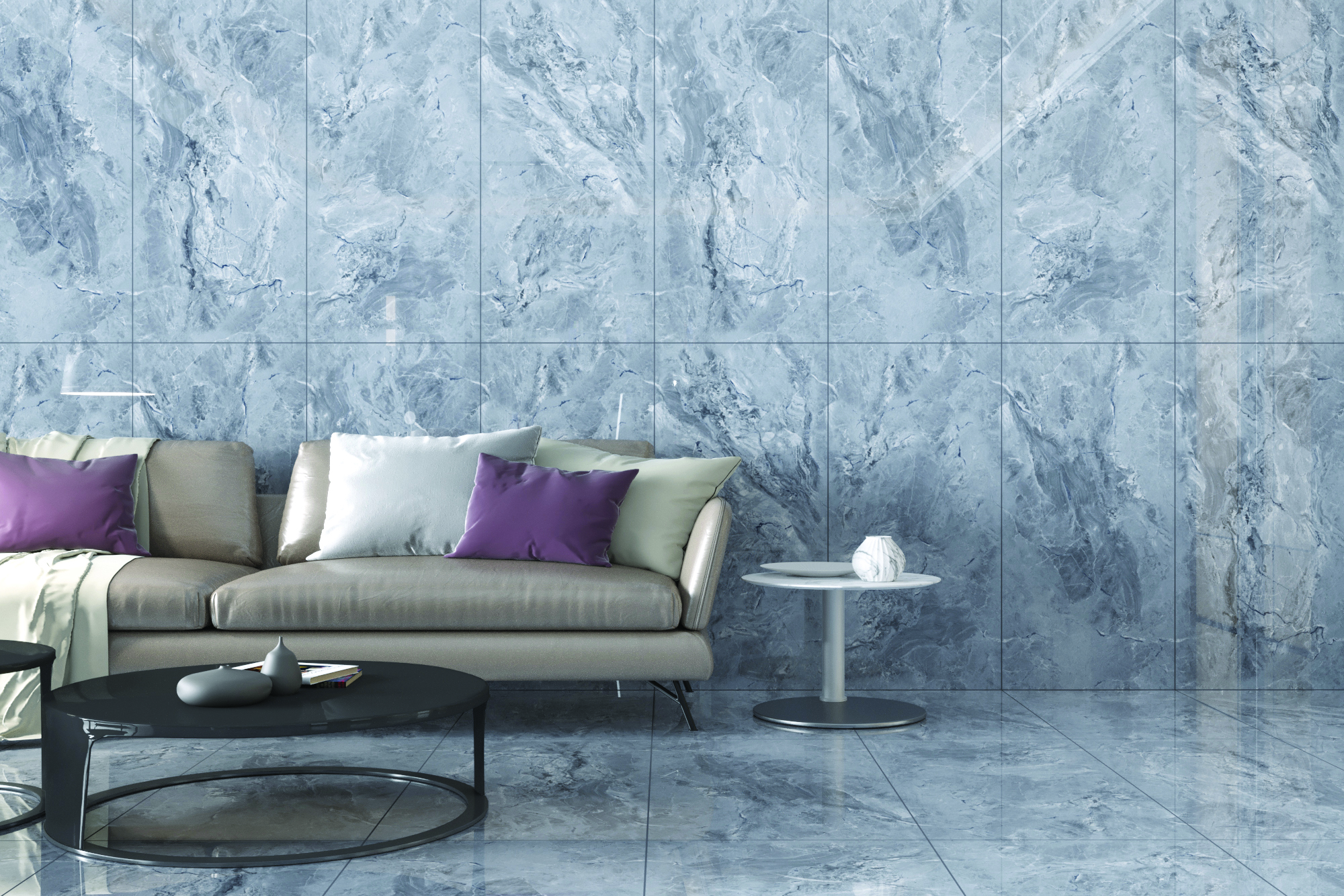 Керамогранит 600x1200 Maimoon Ceramica Glossy Storm Grey