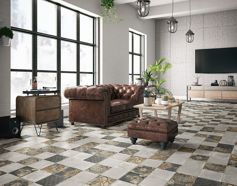 Керамогранит 200x200 Mainzu Scudo Canaletto Nero