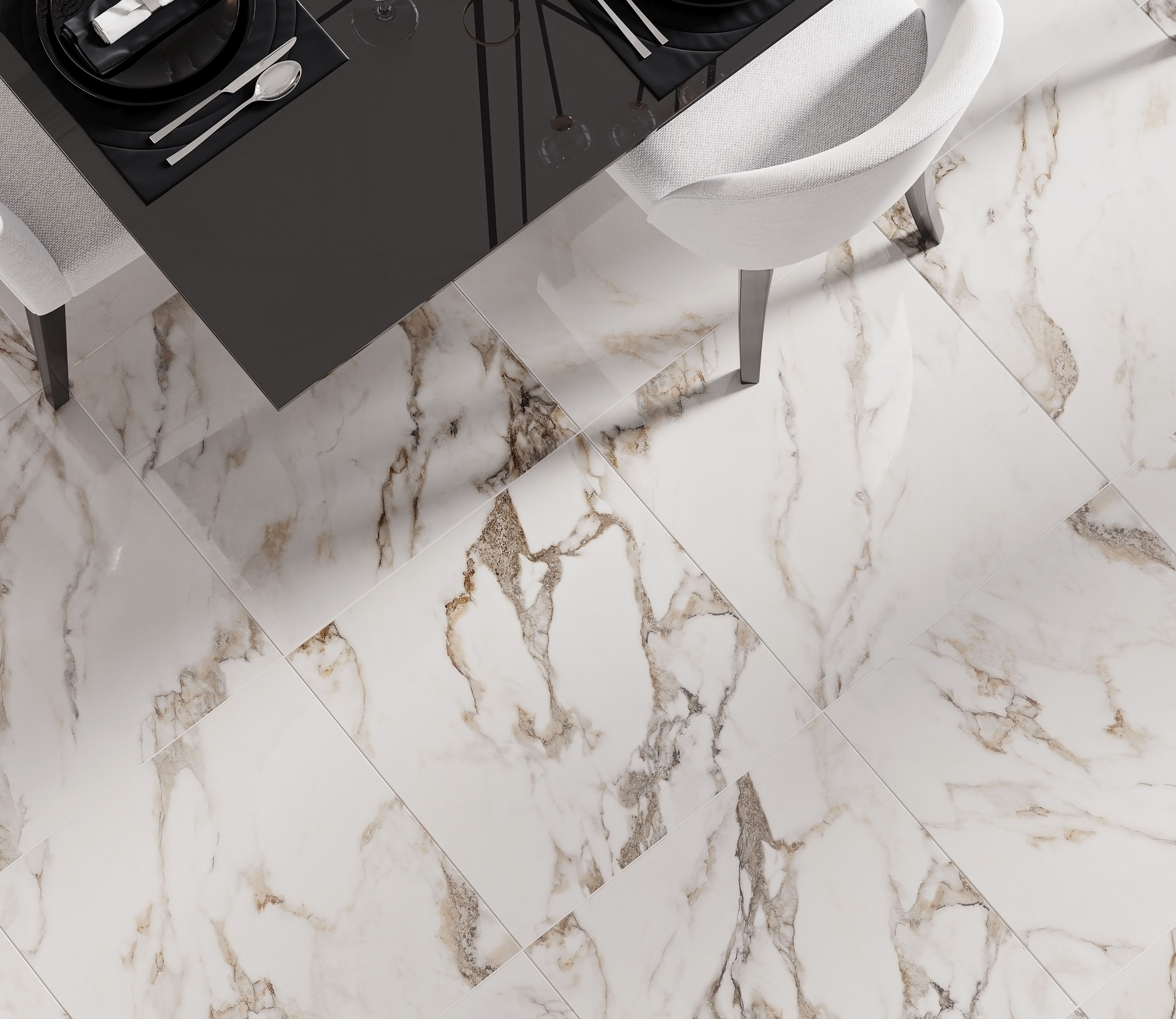 Керамогранит 600x600 Laparet Calacatta Bronze