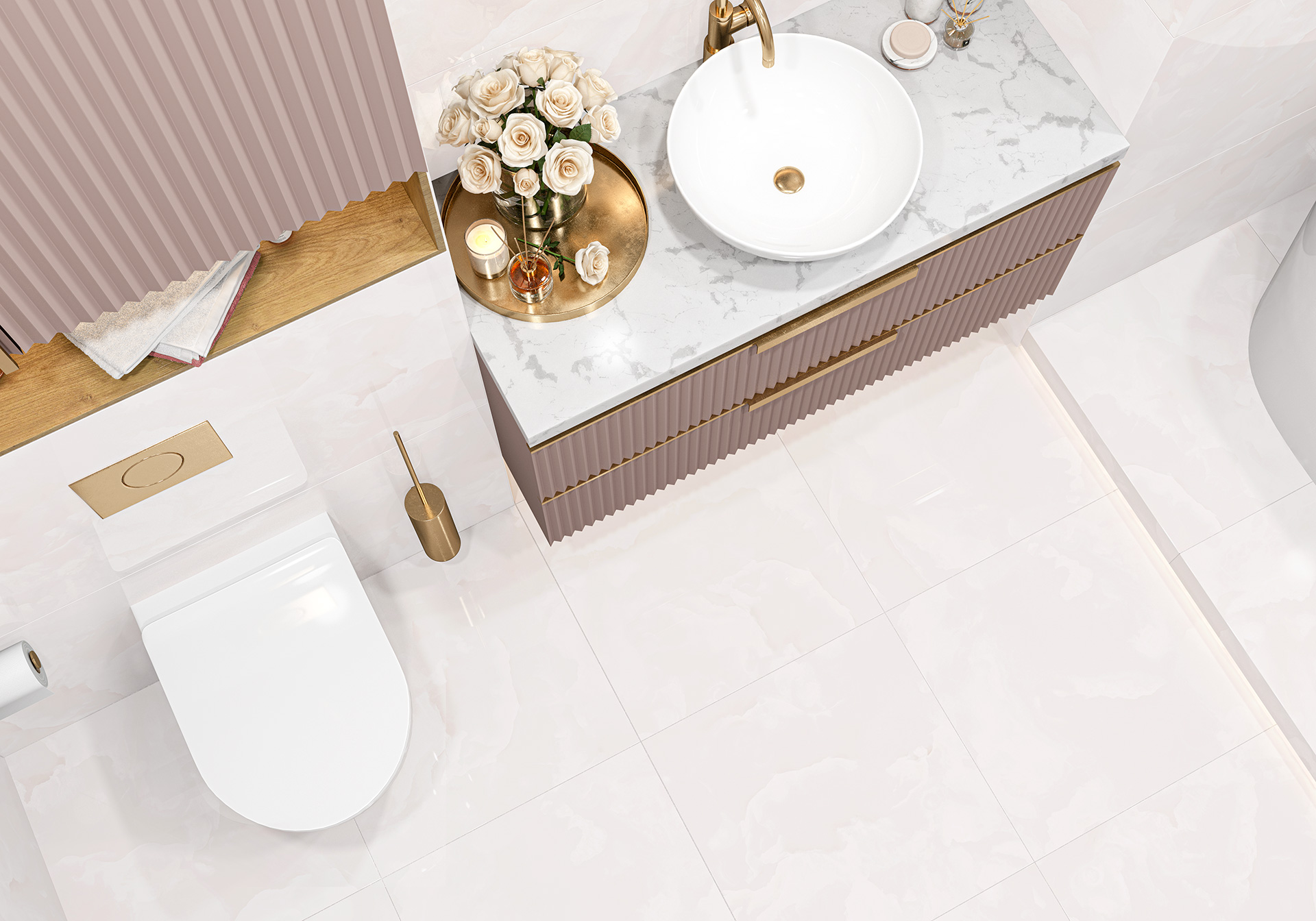 Керамогранит 600x1200 LCM Ice Onyx Rosy 60120ICO02