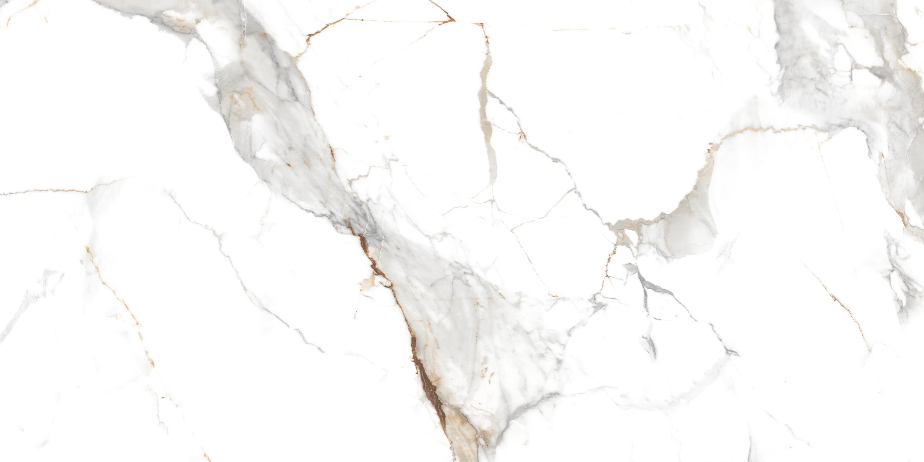 Керамогранит 600x1200 Maimoon Ceramica Glossy Statuario Cafe Gold