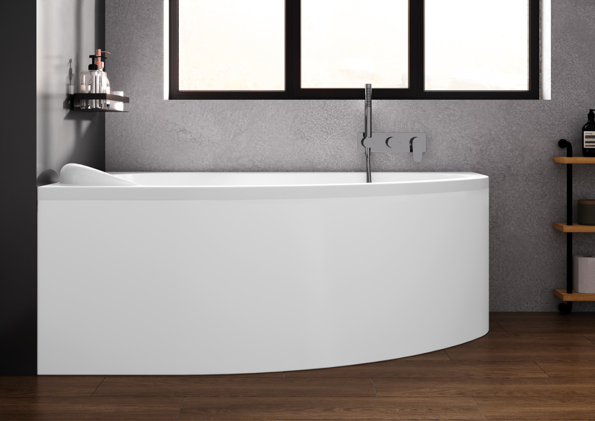 Ванна акриловая Bonito Home Rosa 170x110 левая, с ножками Standard BH-RA-101-170L/St