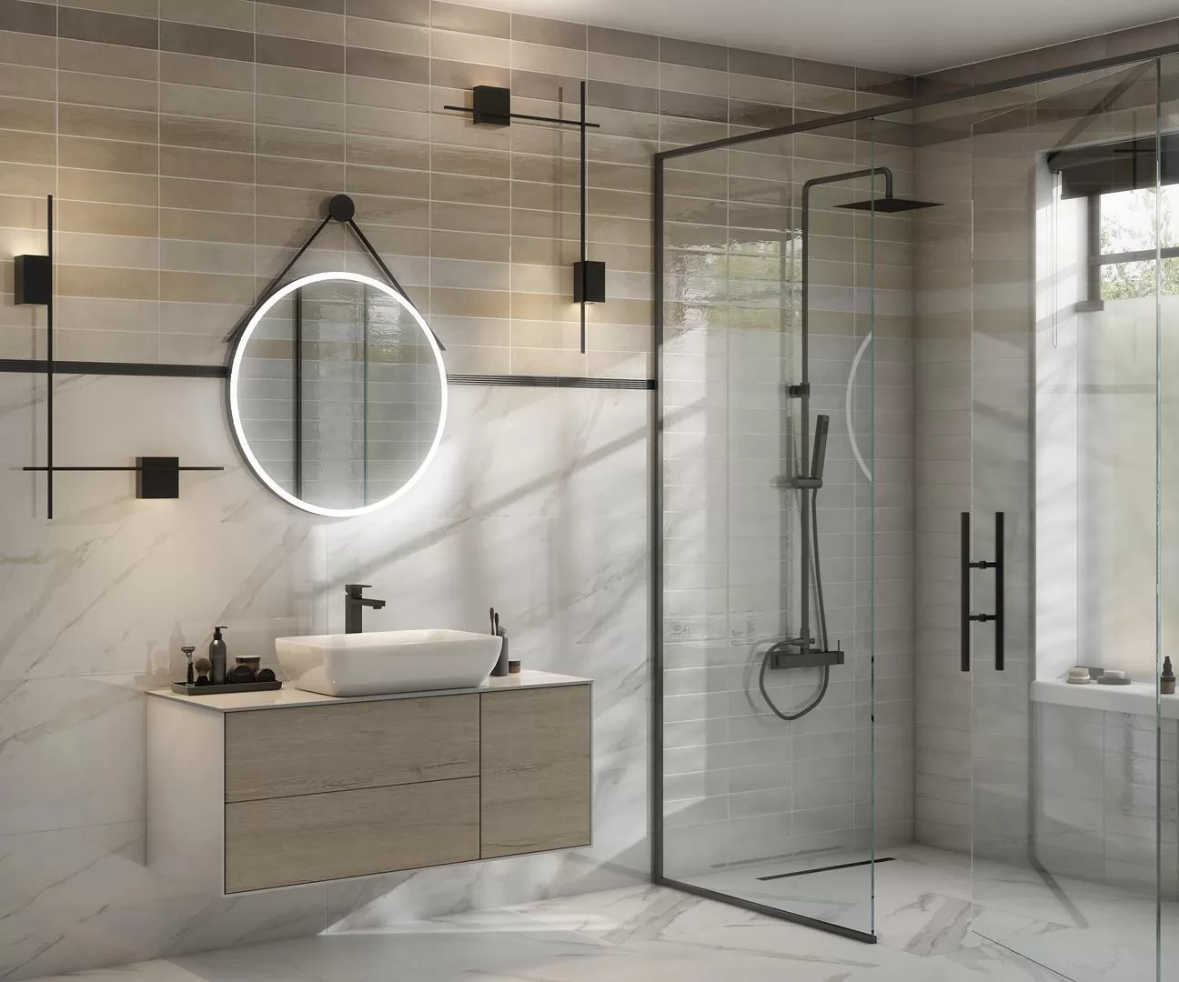 Керамическая плитка 85x285 Kerama Marazzi Тракай зеленый темный