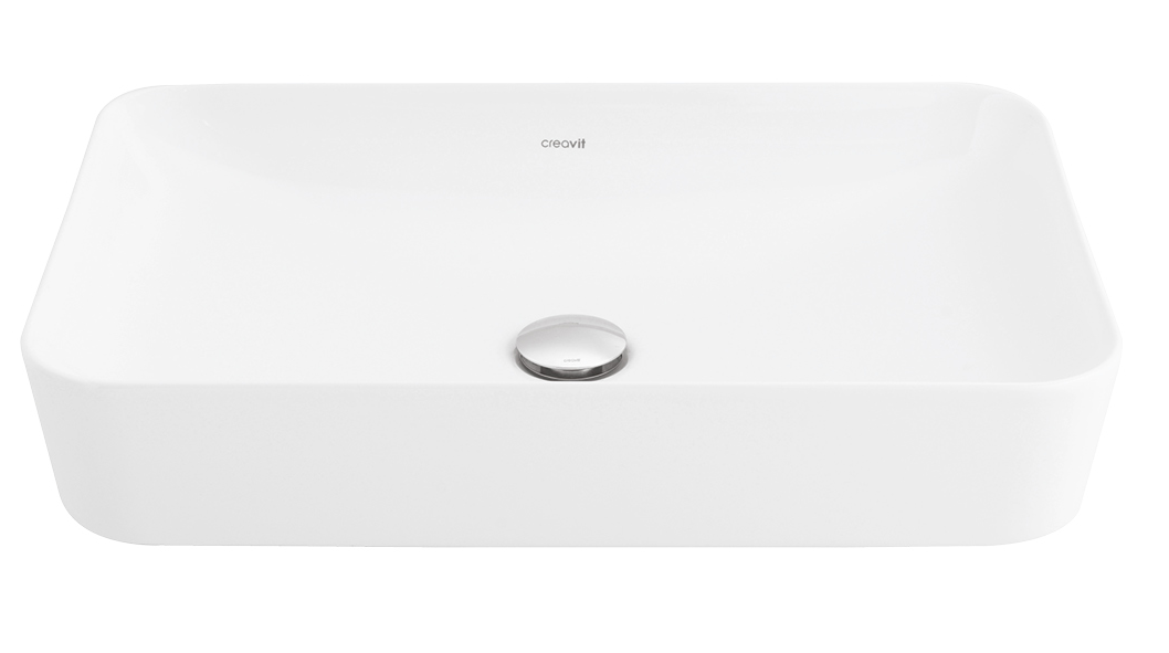 Умывальник Creavit Ultra прямоугольный 40x60 белый, UL060-00CB00E-0000