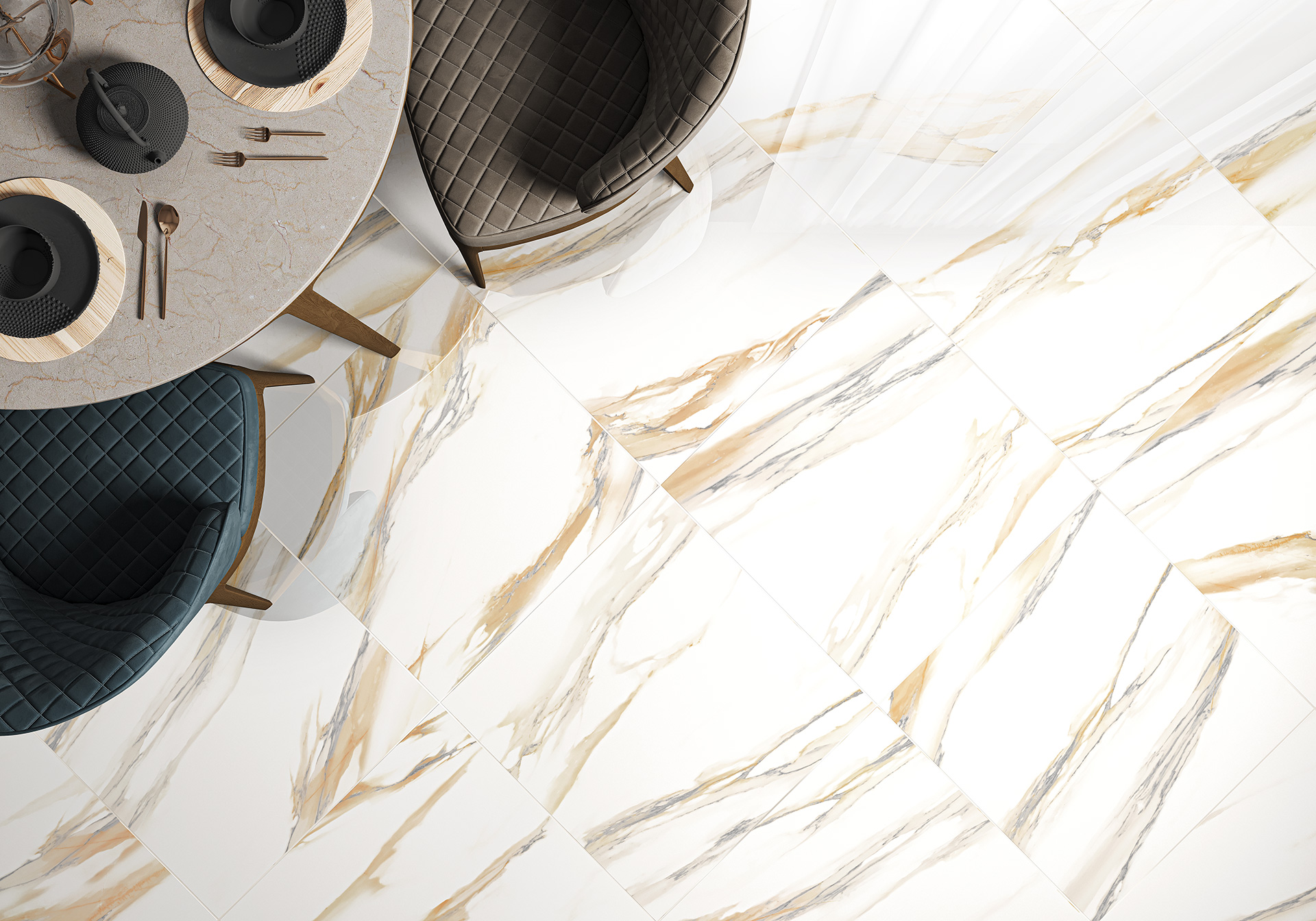 Керамогранит 600x1200 LCM Statuario Bronze 60120STA31P