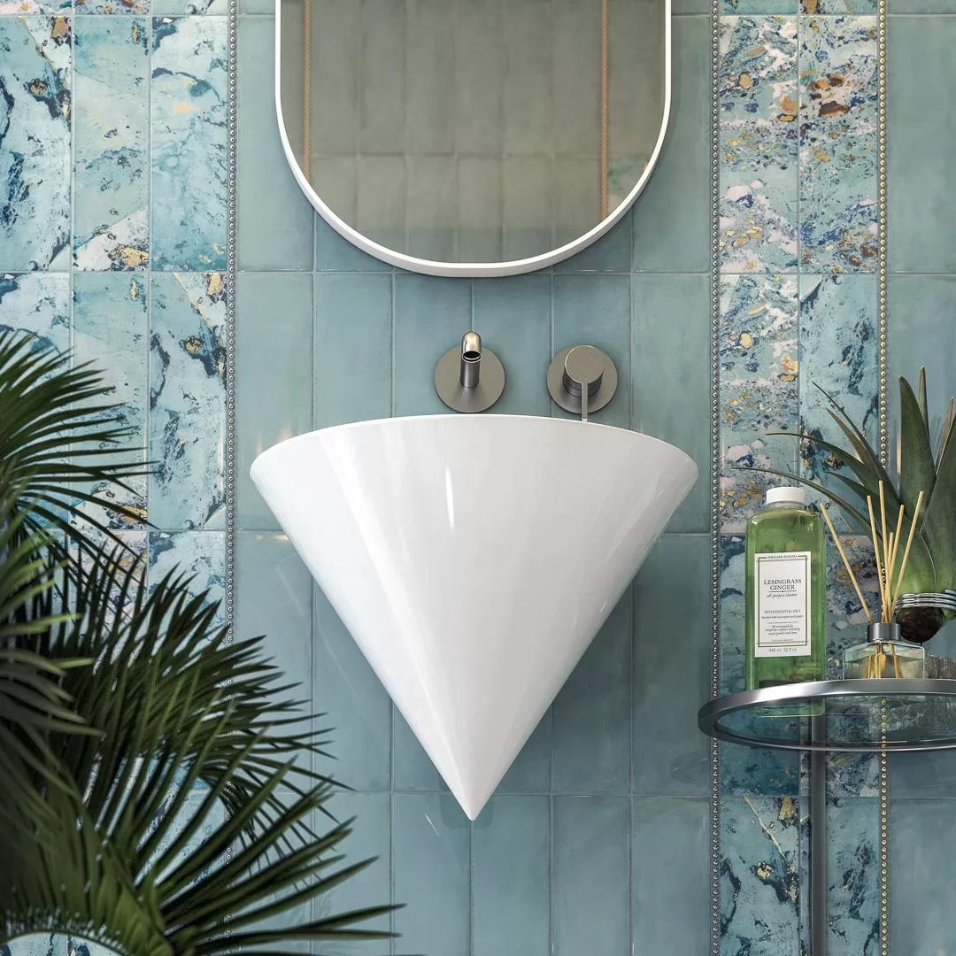 Керамическая плитка 85x285 Kerama Marazzi Дарсена голубой