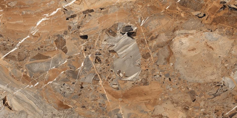 Керамогранит 800x1600 Maimoon Ceramica HG Glossy Breccia Fantastico Brown