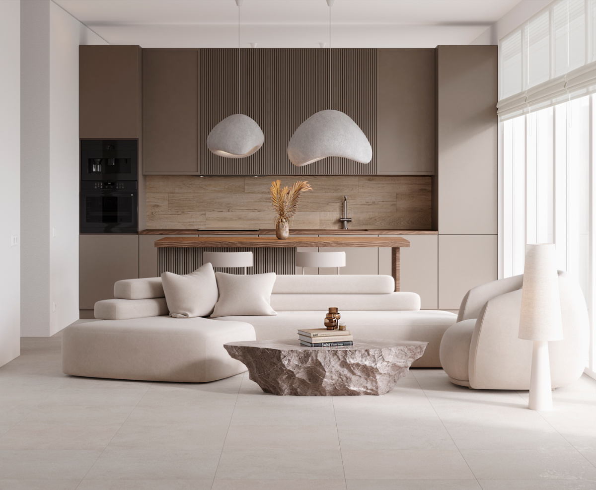 Керамогранит 600x1200 Laparet Charon Cream Carving