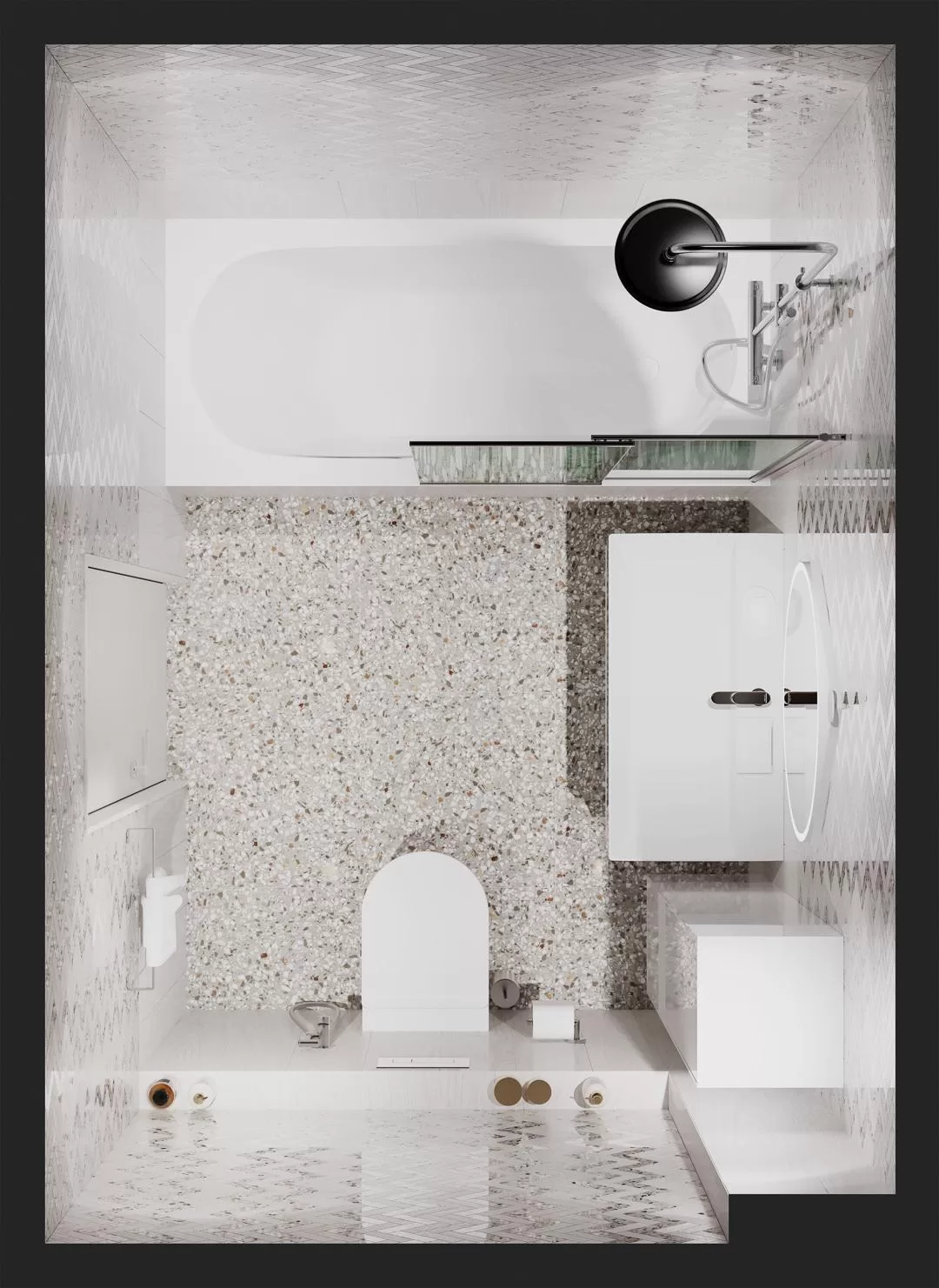 Керамогранит 200x1195 Kerama Marazzi Монтиони белый