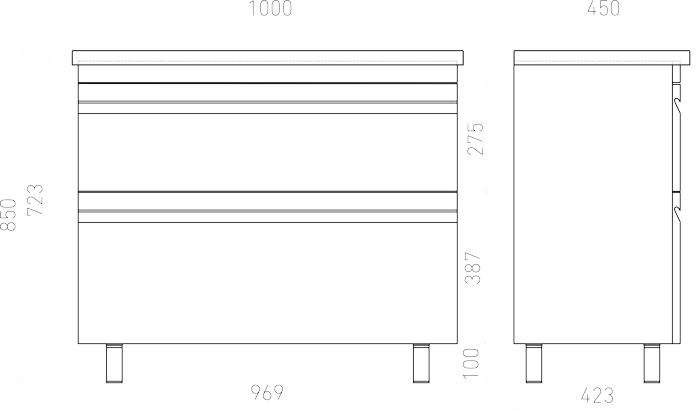 Напольная тумба Laparet Venus 100 белый глянец, LVE-WFCAB-100-01 (выставочный образец)