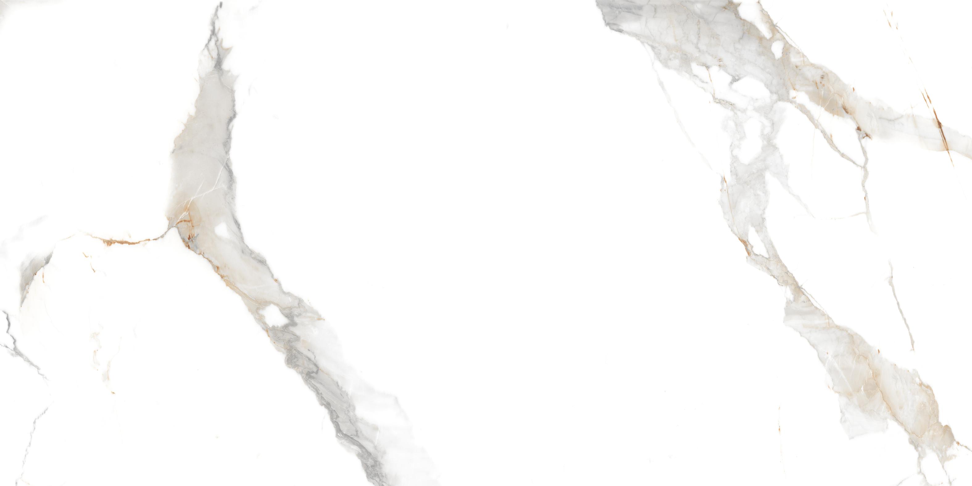 Керамогранит 600x1200 Maimoon Ceramica Glossy Statuario Cafe Gold