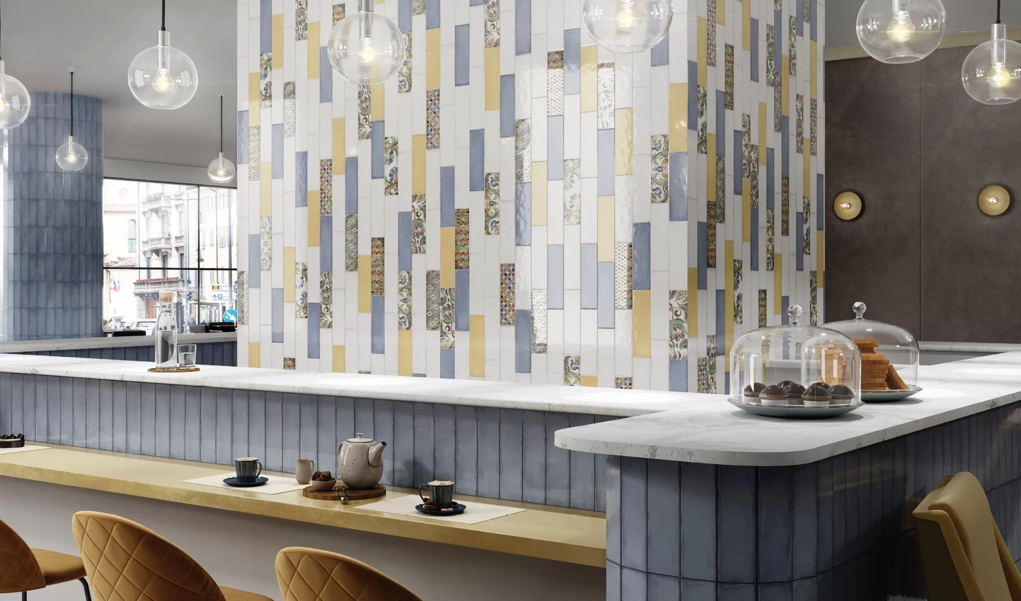 Керамическая плитка 85x285 Kerama Marazzi Монпарнас зеленый 9017