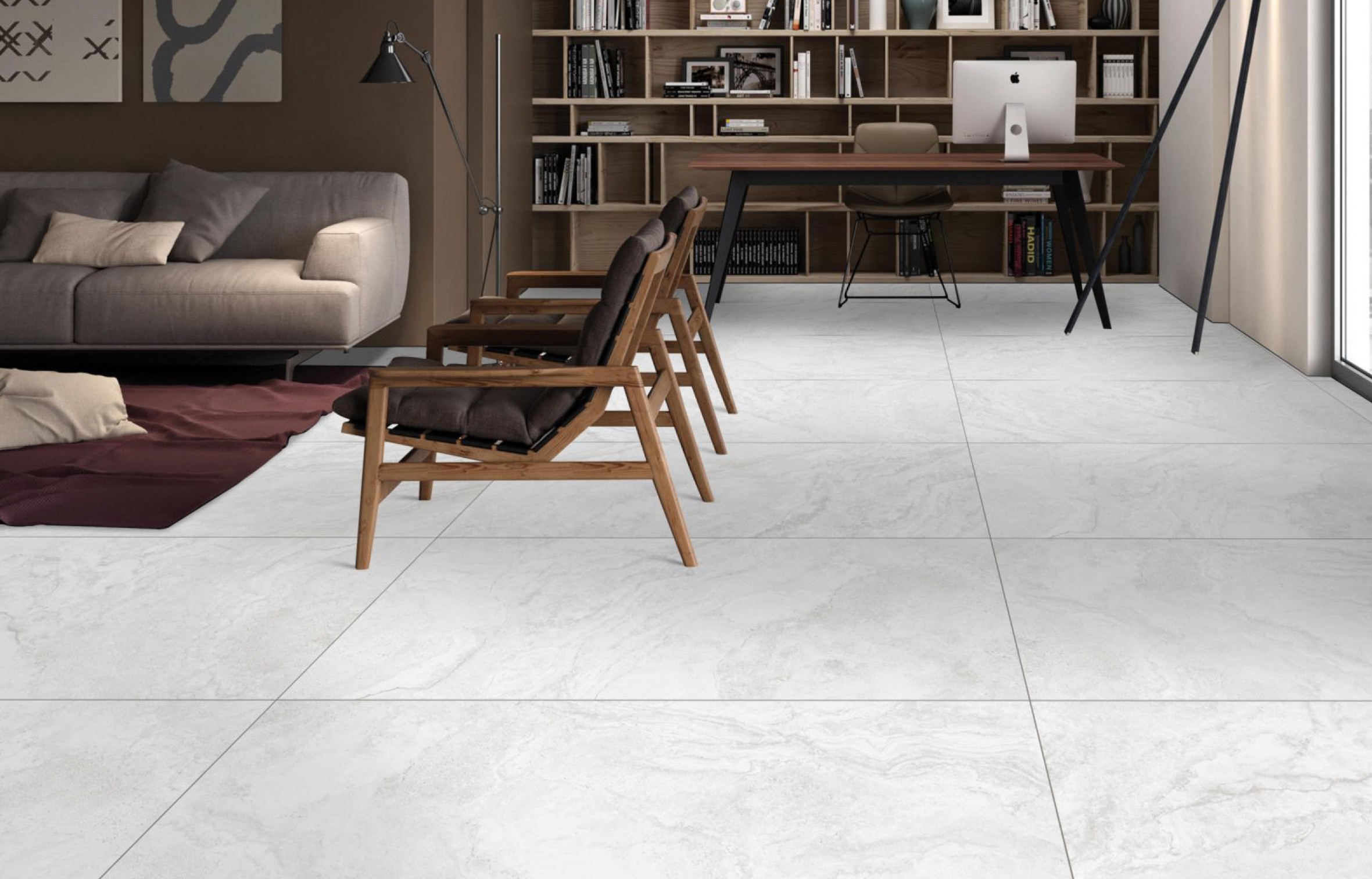 Керамогранит 600x1200 Farro Ceramics Priscilla Bianco matt+carving