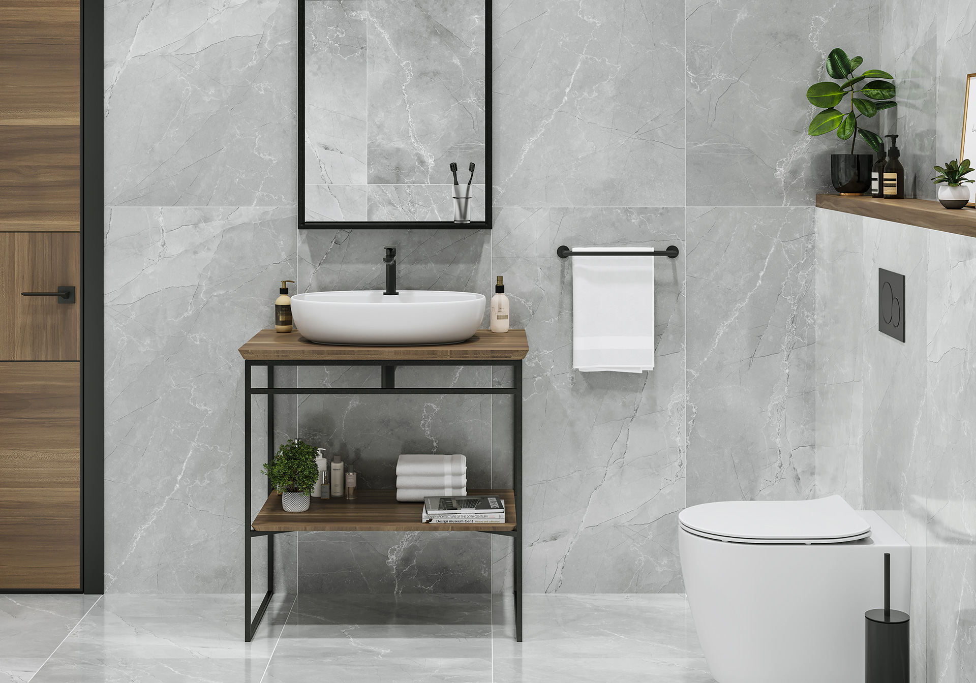 Керамогранит 600x1200 LCM Armani Marble Gray 60120AMB15P