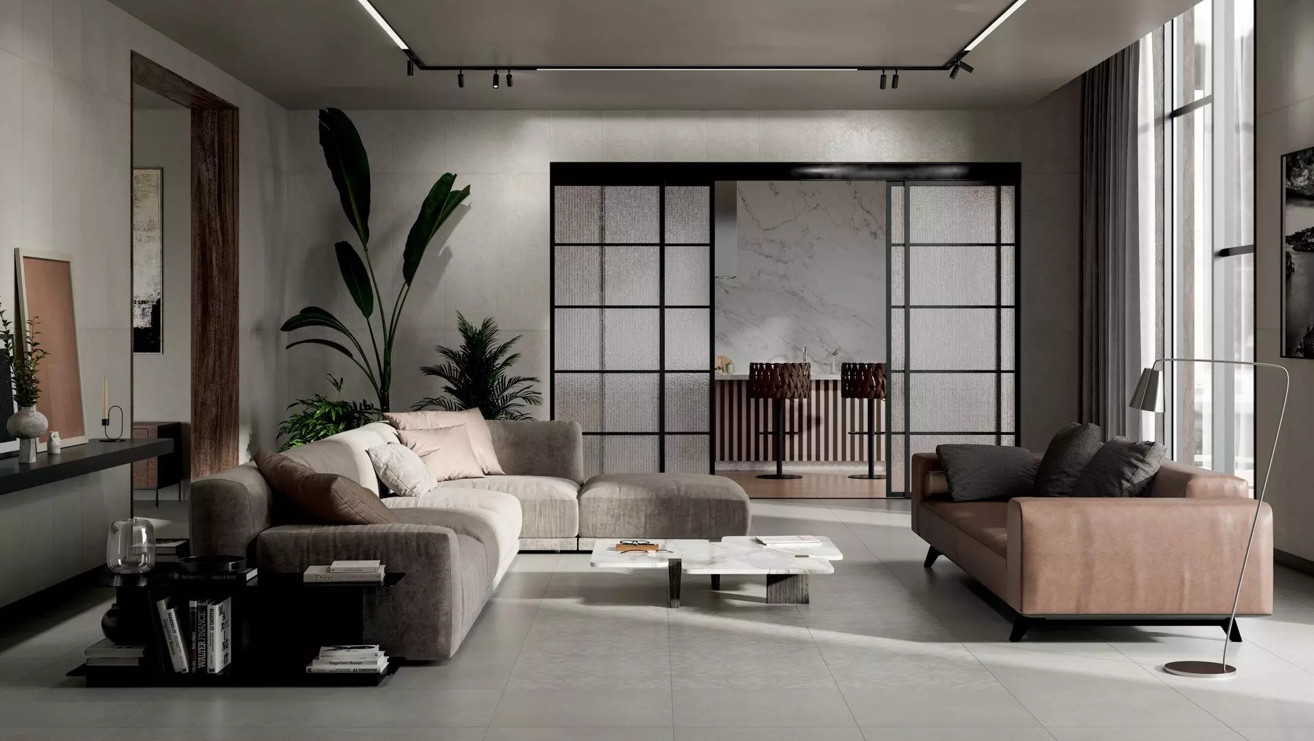 Керамогранит 600x600 Kerama Marazzi Монсеррат серый светлый