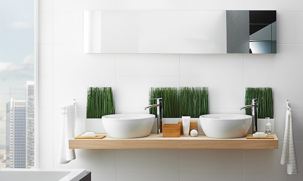 Керамическая плитка 85x285 Kerama Marazzi Парус белый блестящий 9000