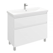 Напольная тумба Laparet Vitrum 100 белый матовый, LV-WFCAB-100-11
