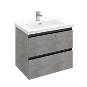 Подвесная тумба Laparet Electra 70  хромикс серебро, LE-WCAB-70-123